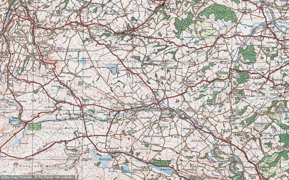 Old Map of Scout Dike, 1924 in 1924