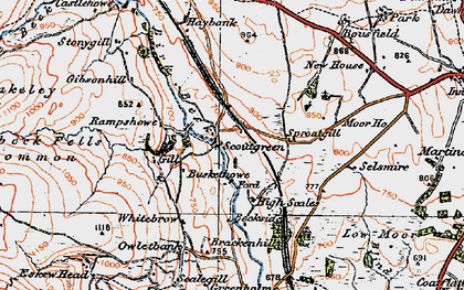 Old map of Scout Green in 1925