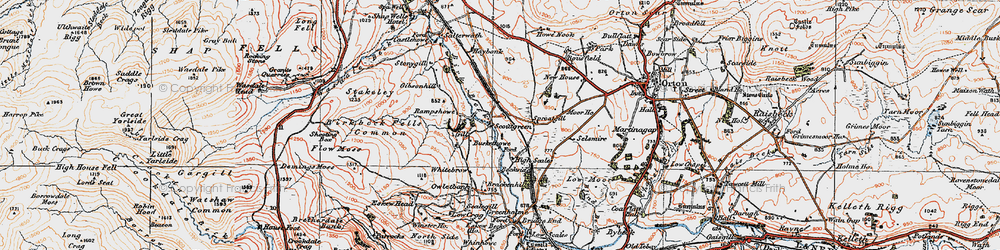 Old map of Bousfield in 1925