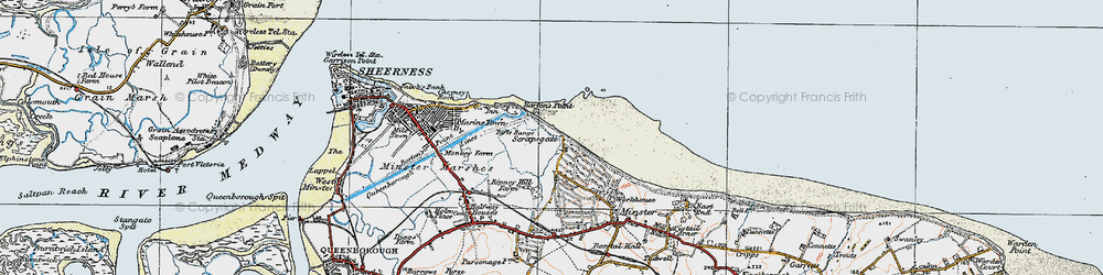 Old map of Barton's Point in 1921