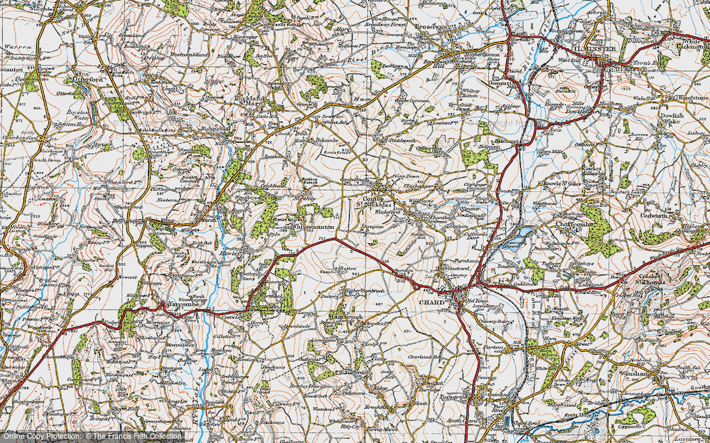 Old Map of Scrapton, 1919 in 1919