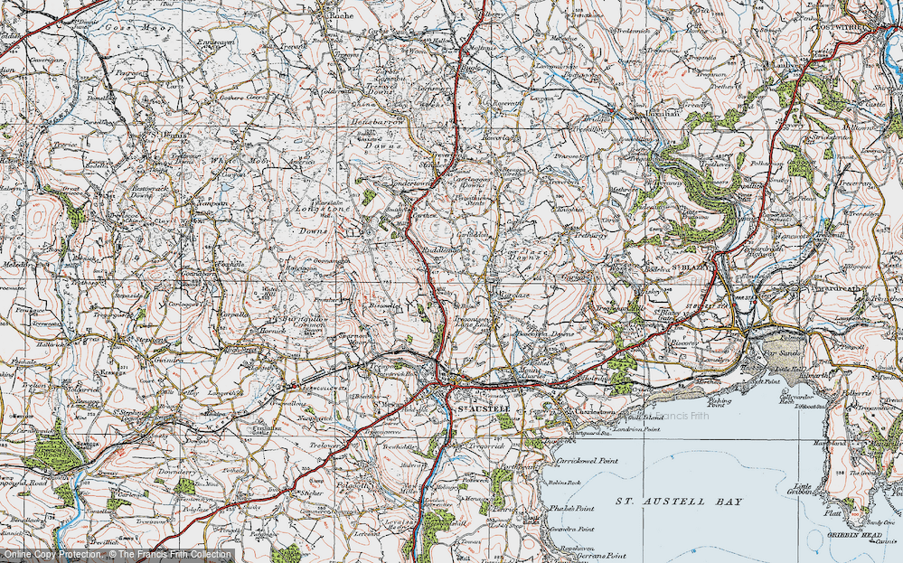 Old Map of Scredda, 1919 in 1919