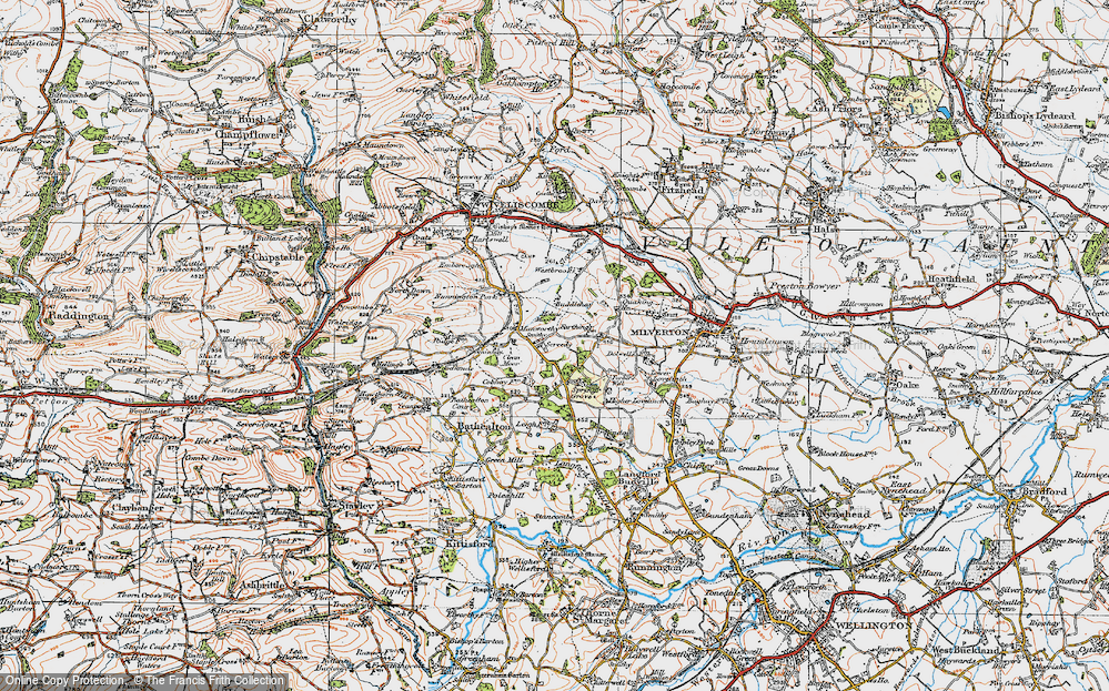 Old Map of Screedy, 1919 in 1919