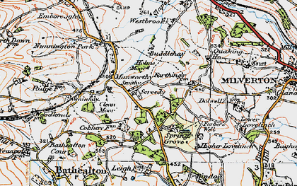 Old map of Screedy in 1919