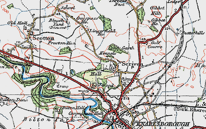 Old map of Scriven in 1925