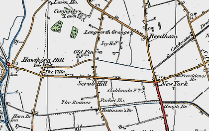 Old map of Scrub Hill in 1923