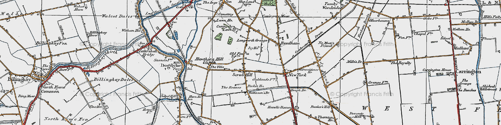 Old map of Bettinson's Br in 1923