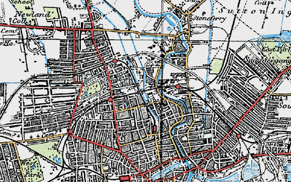 Old map of Sculcoates in 1924