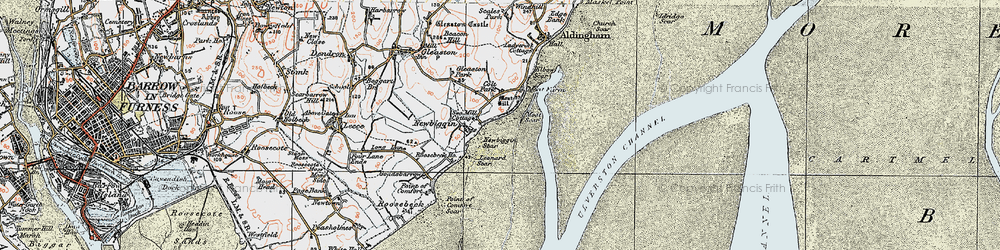 Old map of Sea Mill in 1924