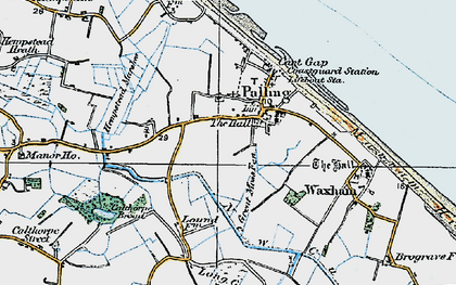 Old map of Sea Palling in 1922