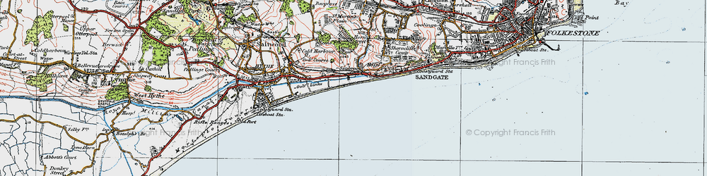 Old map of Seabrook in 1920