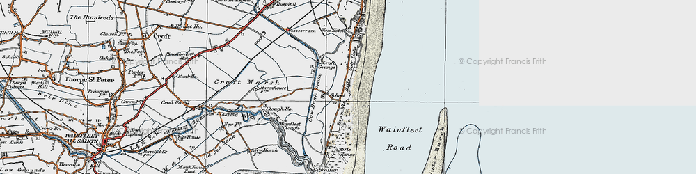 Old map of Bramble Hills in 1923