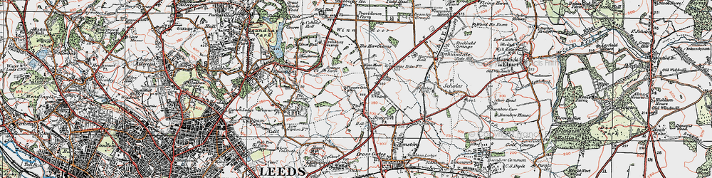 Old map of Seacroft in 1925