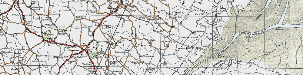 Old map of Seadyke in 1922