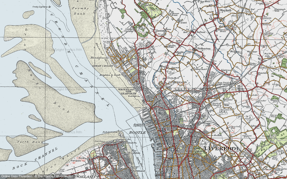 Old Map of Seaforth, 1923 in 1923