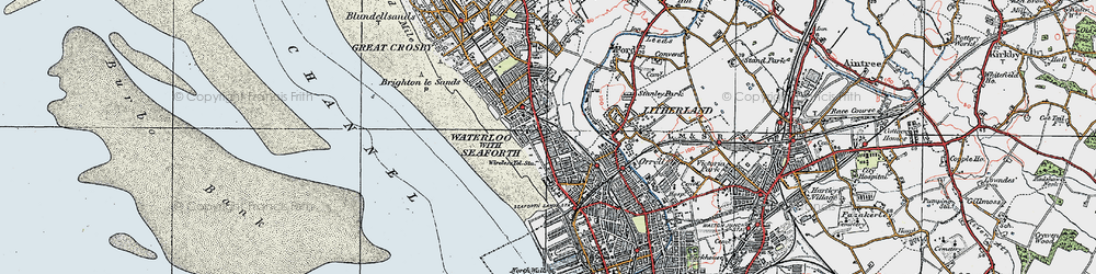 Old map of Seaforth in 1923