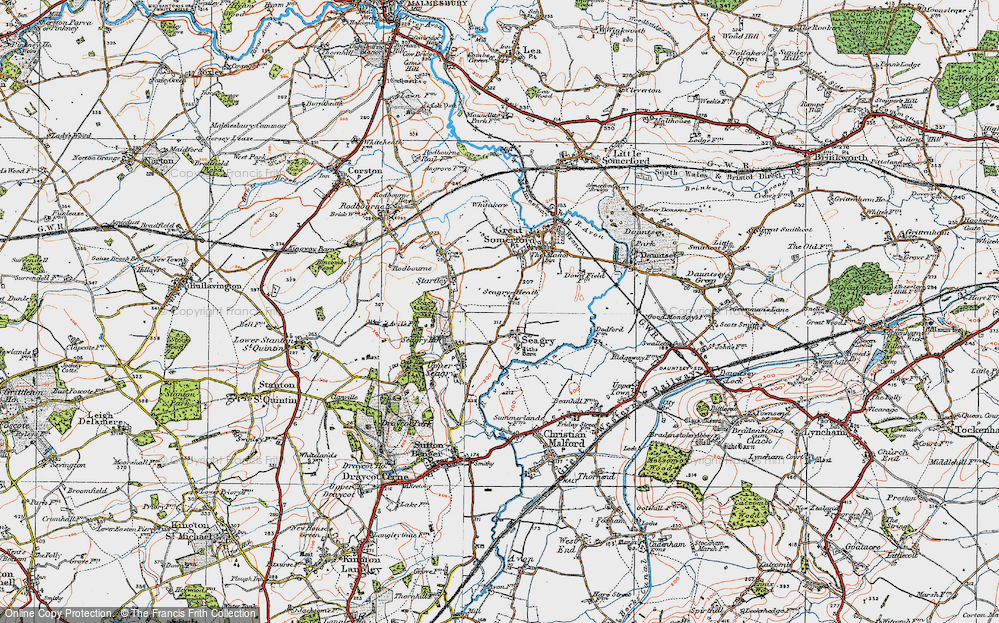 Old Map of Seagry Heath, 1919 in 1919