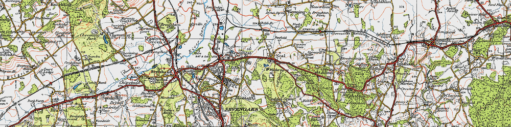 Old map of Seal in 1920