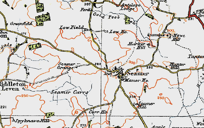 Old map of Seamer in 1925