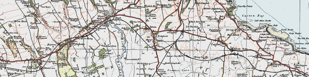 Old map of Seamer in 1925