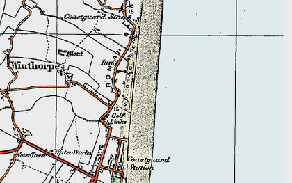Old map of Seathorne in 1923