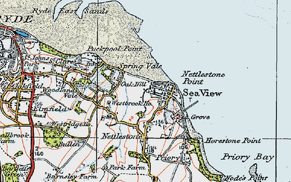 Old map of Seaview in 1919