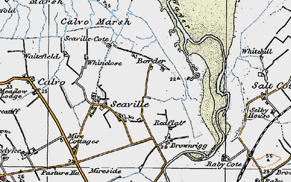 Old map of Seaville in 1925