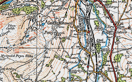 Old map of Sebastopol in 1919