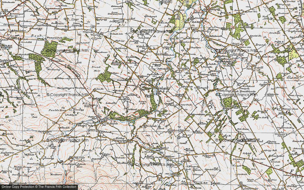 Old Map of Sebergham, 1925 in 1925