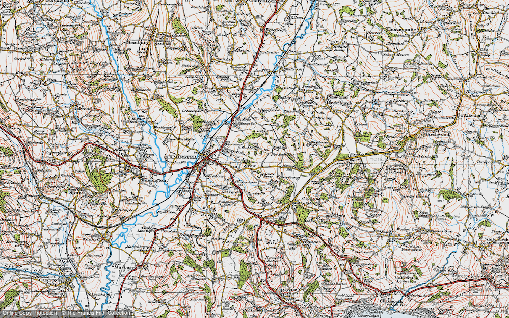 Old Map of Sector, 1919 in 1919