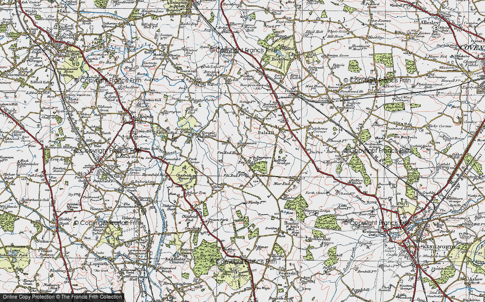 Old Map of Sedgemere, 1921 in 1921
