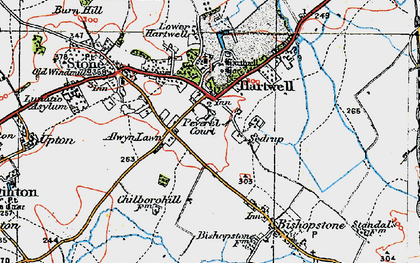 Old map of Sedrup in 1919