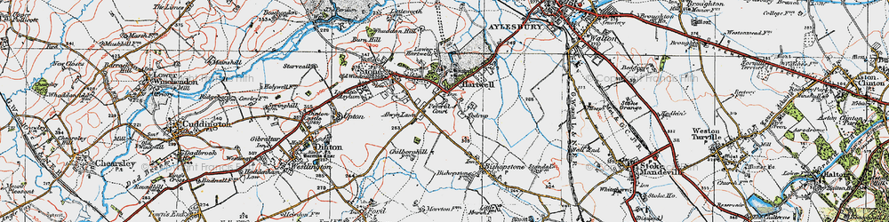 Old map of Sedrup in 1919