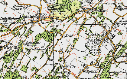 Old map of Seed in 1921