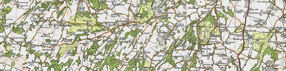 Old map of Seed in 1921