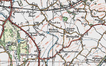 Old map of Seed Lee in 1924