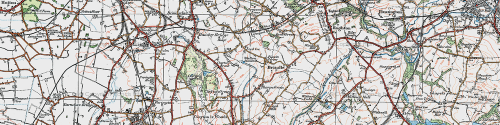 Old map of Seed Lee in 1924