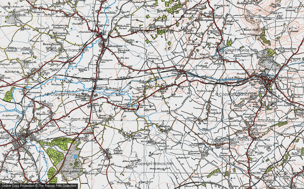 Old Map of Seend Cleeve, 1919 in 1919