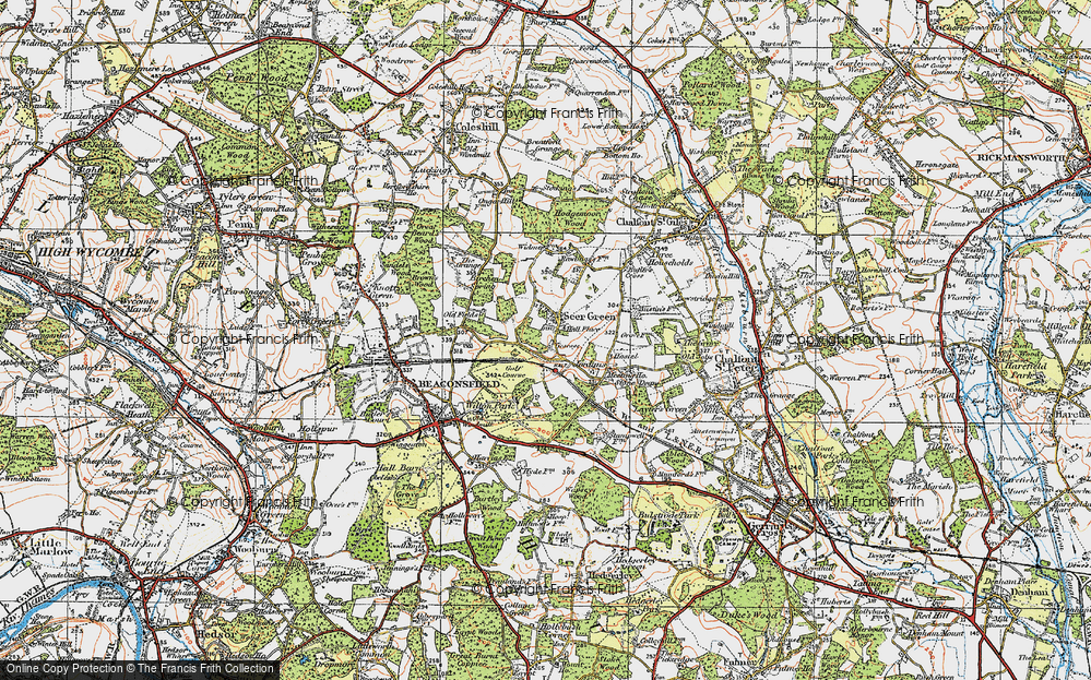 Old Map of Seer Green, 1920 in 1920