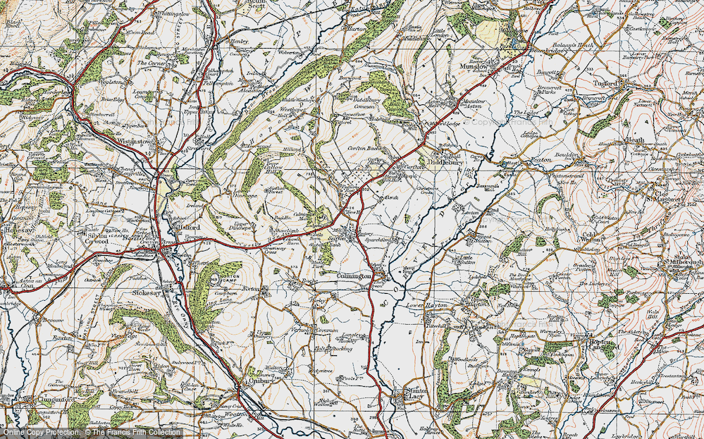 Old Map of Seifton, 1920 in 1920