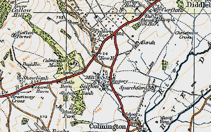 Old map of Seifton in 1920