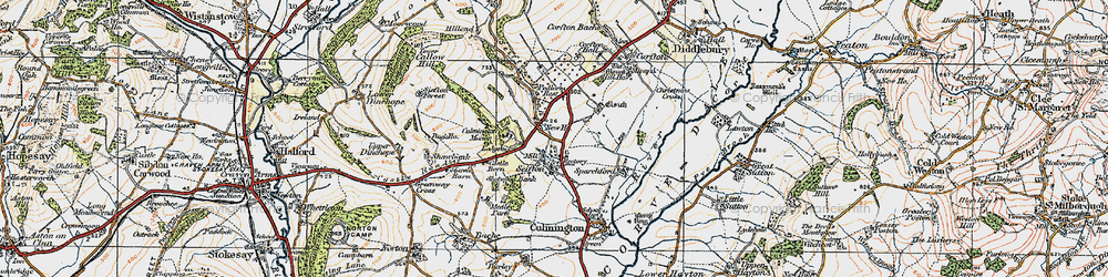 Old map of Seifton in 1920