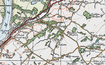 Old map of Seion in 1922
