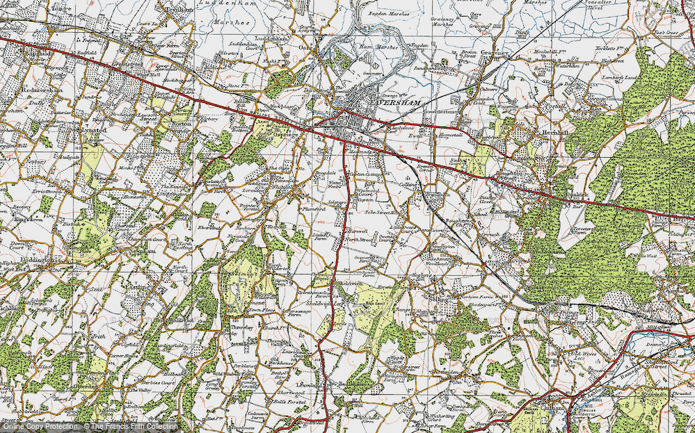 Old Map of Selgrove, 1921 in 1921