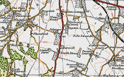 Old map of Selgrove in 1921