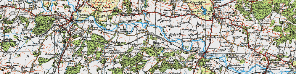 Old map of Selham in 1920