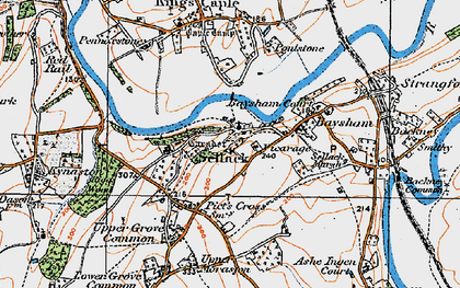 Old map of Sellack in 1919