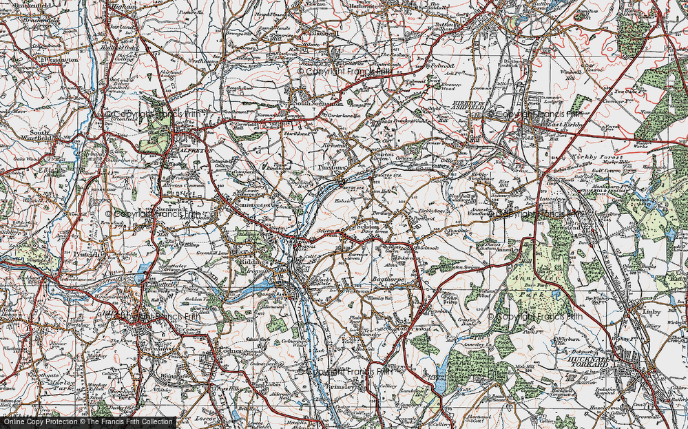 Old Map of Selston Green, 1921 in 1921