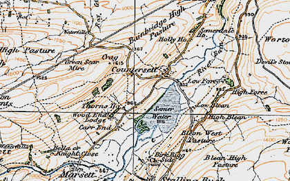 Old map of Wood End Lodge in 1925