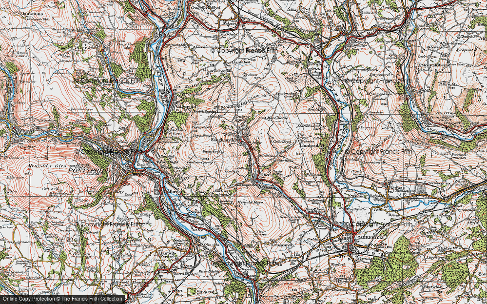 Old Map of Senghenydd, 1919 in 1919
